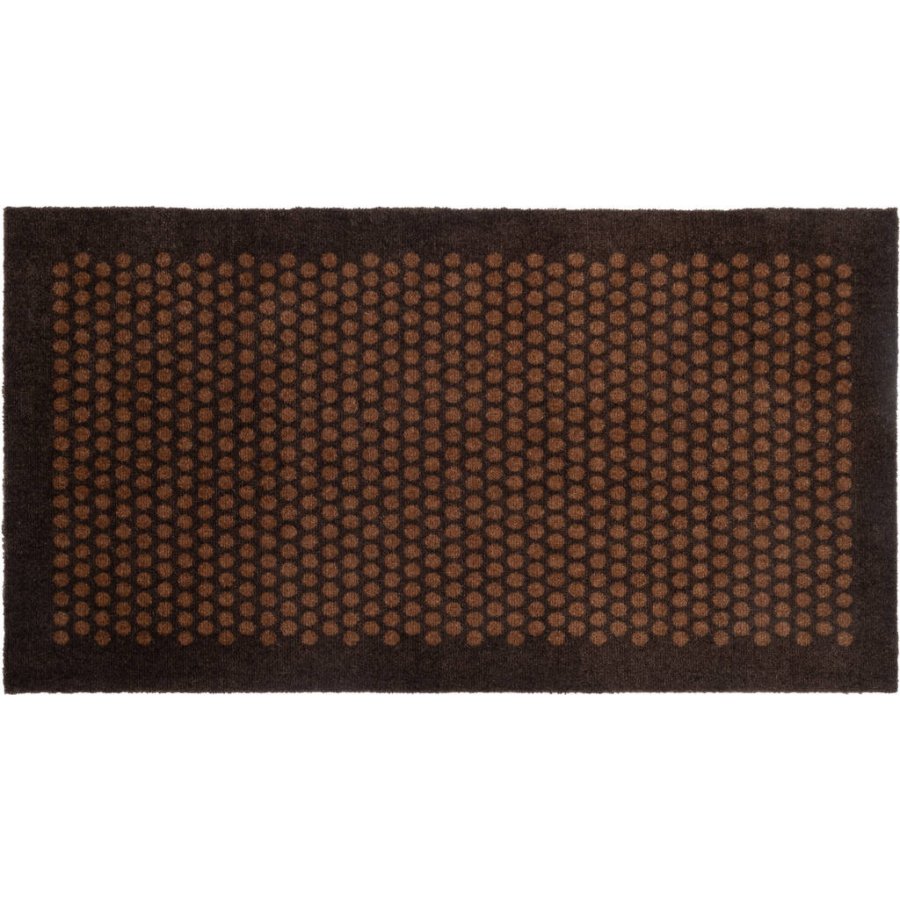 Tica Copenhagen Dot Fumatte 120x67 cm, Dunkelbraun/Cognac