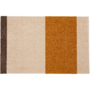 Tica Copenhagen Stripes Horisontal Gulvmtte 40x60 cm, Ivory/Dijon/Brun