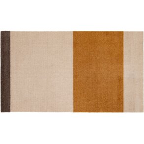 Tica Copenhagen Stripes Horisontal Gulvmåtte 67x120 cm, Ivory/Dijon/Brun