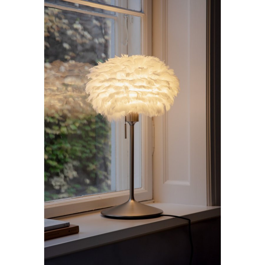 Umage Eos Sant� Tischlampe H62 cm, Geb�rsteter Stahl/Wei�