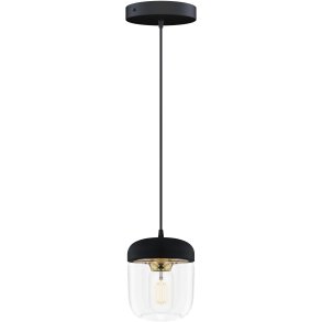 UMAGE Acorn Pendel �14 cm, Sort/Messing