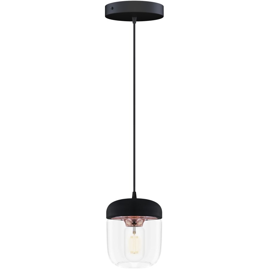 UMAGE Acorn Pendel �14 cm, Sort/Kobber
