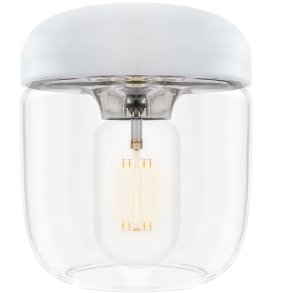 Umage Acorn Lampesk�rm, White Polished Steel