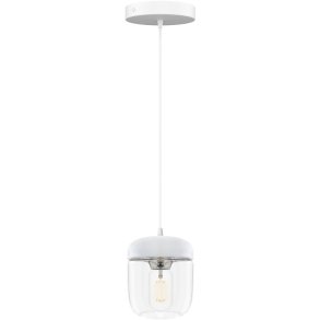 UMAGE Acorn Pendel �14 cm, Hvid/St�l