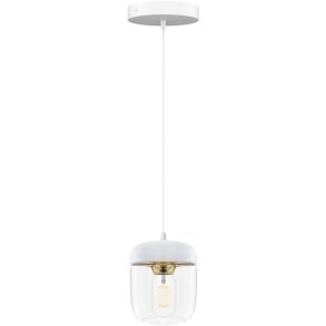 UMAGE Acorn Pendel �14 cm, Hvid/Messing