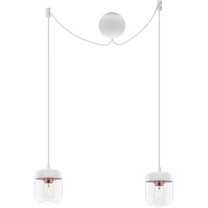 UMAGE Acorn 2 Pendel �14 cm, Hvid/Kobber