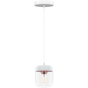 UMAGE Acorn Pendel �14 cm, Hvid/Kobber