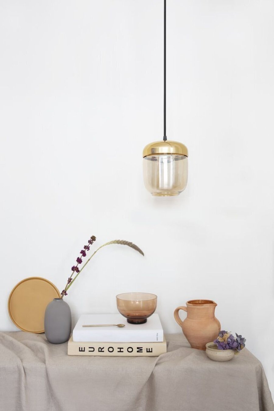 Umage Acorn Lampeskrm, Amber Brass