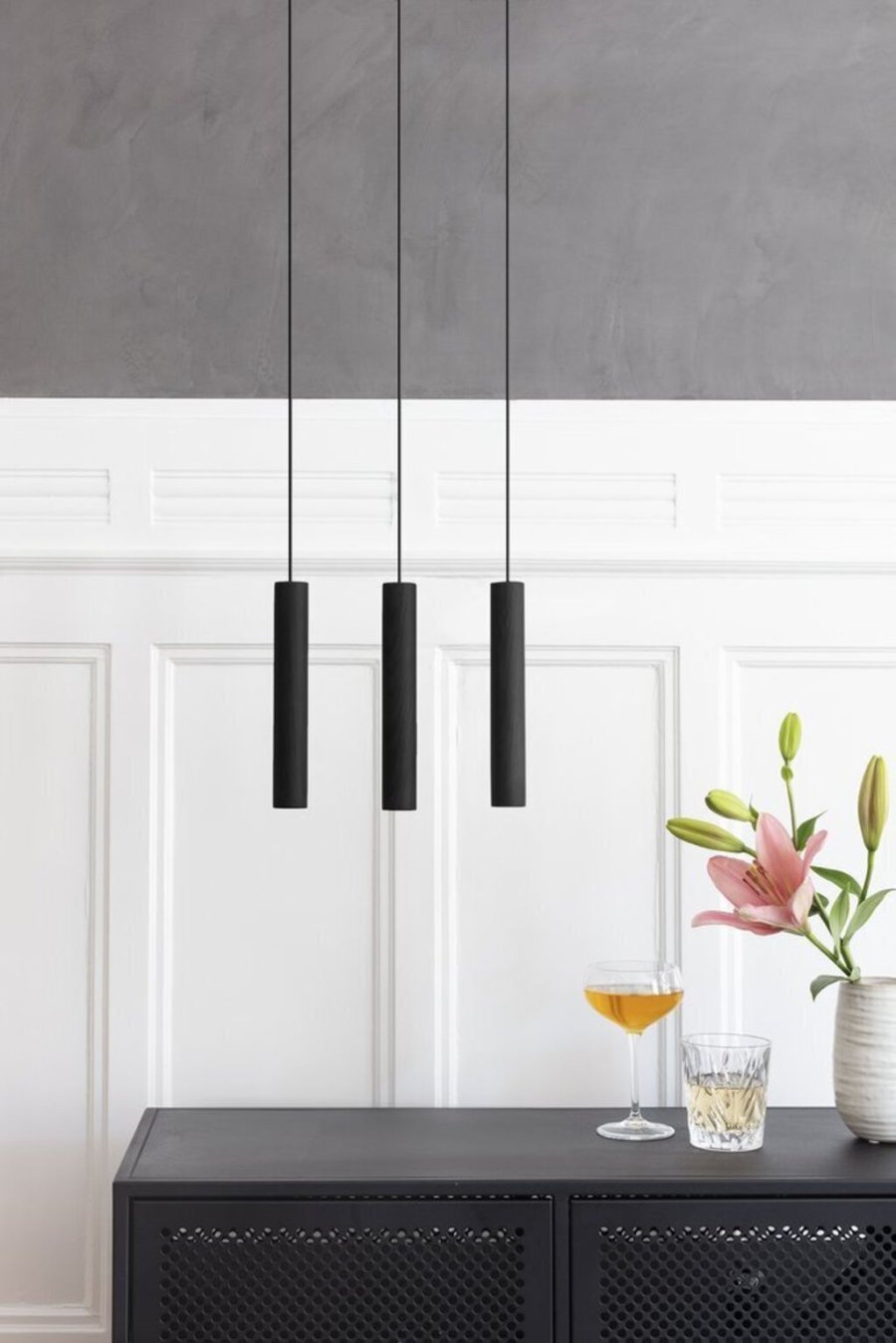 UMAGE Chimes Pendel 3 stk. H22 cm, Sort Eg
