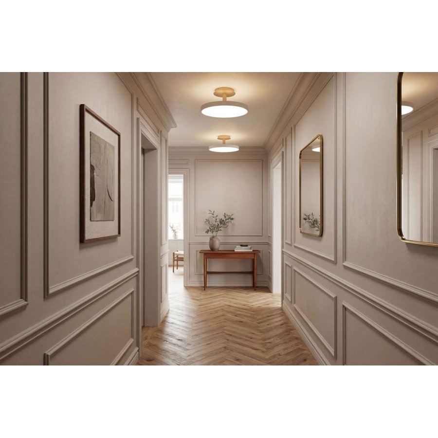 UMAGE Asteria Plafondlamp �43 cm, Pearl White/Messing