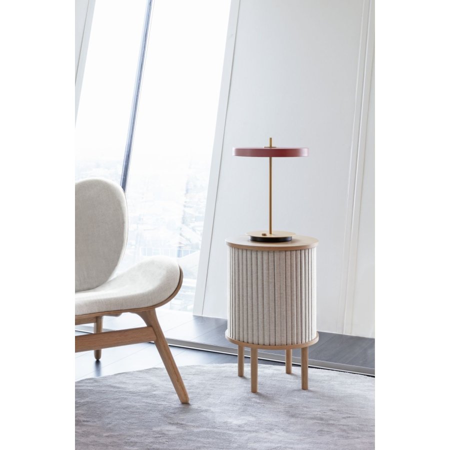 UMAGE Asteria Trdls Bordlampe LED H41,5 cm, Nuance Rose/Messing
