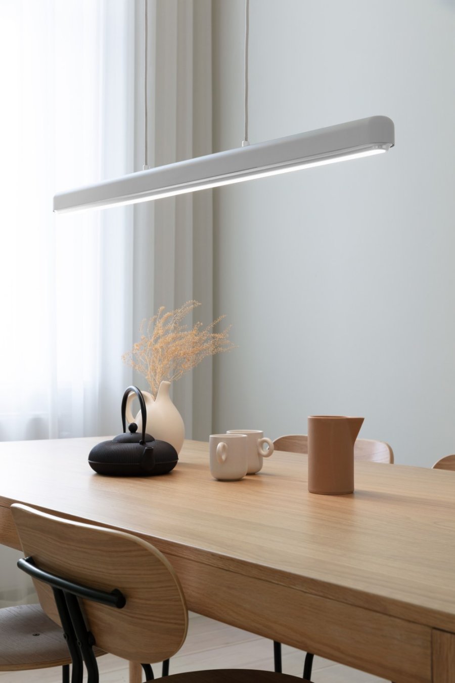 UMAGE Hazel Pendel 100 cm, Hvid/St�l