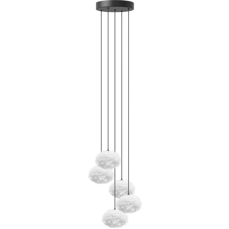 UMAGE Eos Nano Cluster 5 Pendel �14,7 cm, Hvid/Sort