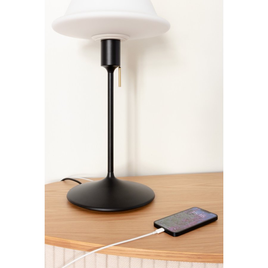 UMAGE Butler Bordlampe H54,9 cm, Sort/Hvid