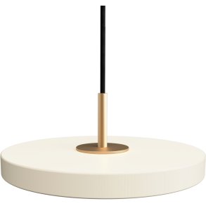 UMAGE Asteria Pendel �15 cm, Pearl White/Messing