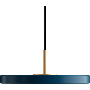UMAGE Asteria Pendel �15 cm, Petrol Blue/Messing