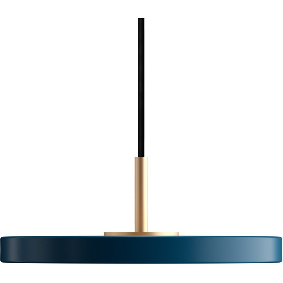 UMAGE Asteria Hanglamp �15 cm, Petrol Blue/Messing