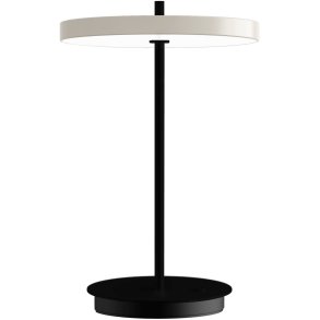 UMAGE Asteria Move Monochrome Trdls Bordlampe LED H30,6 cm, Pearl White/Sort
