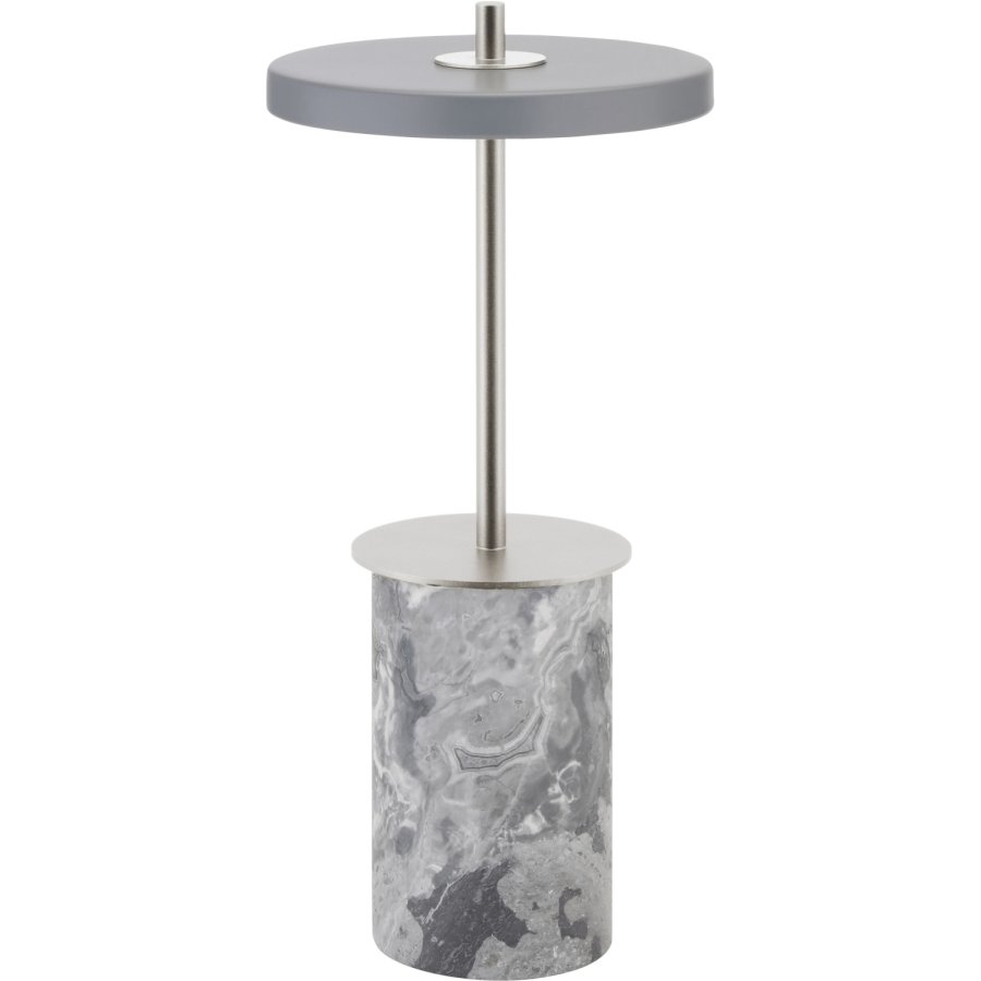 UMAGE Asteria Move Mini Tr�dl�s Bordlampe LED H25,5 cm, Grey Marble Steel