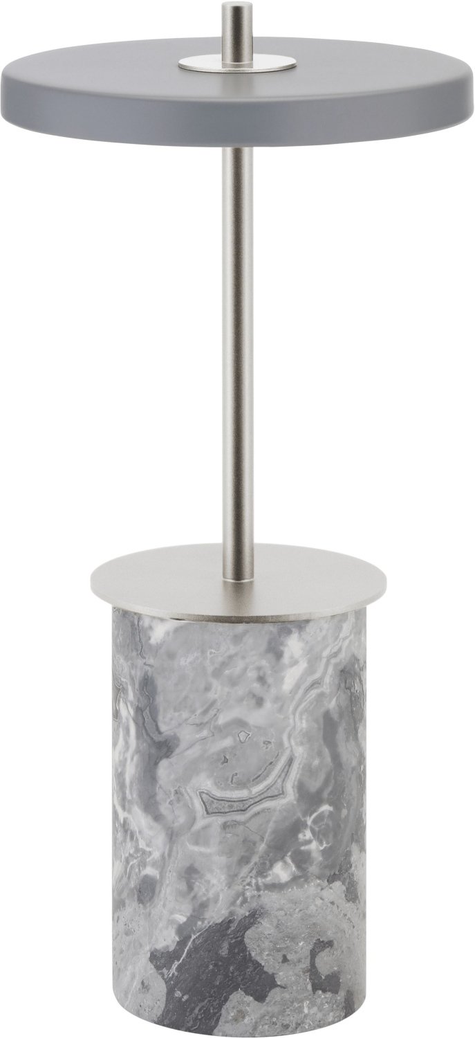 UMAGE Asteria Move Mini Tr�dl�s Bordlampe LED H25,5 cm, Grey Marble Steel