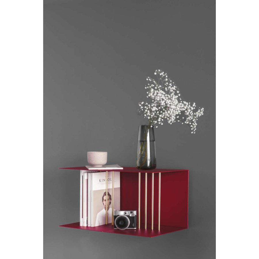 UMAGE Teaser Hylde 30x30 cm, Ruby Red