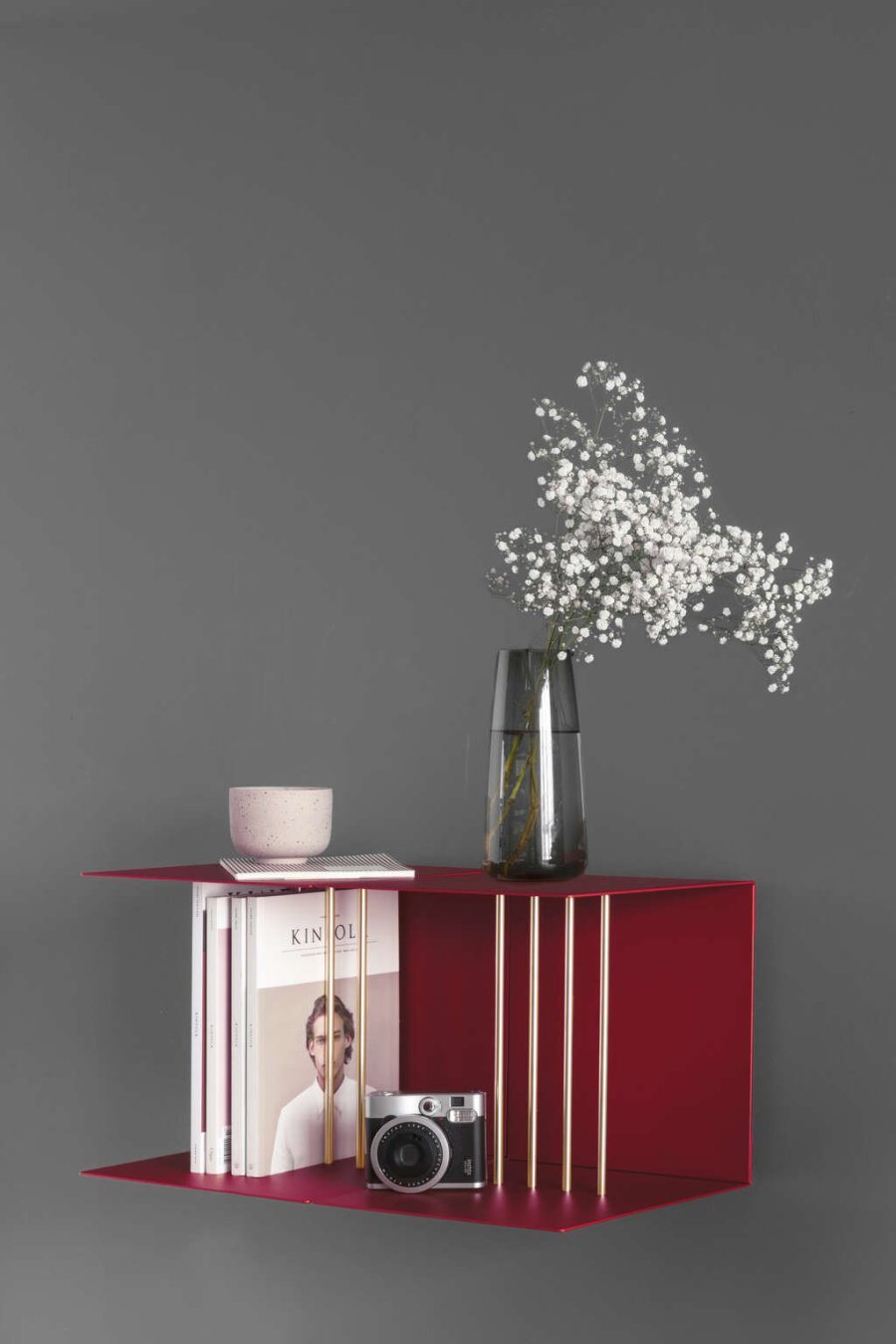 UMAGE Teaser Hylde 30x30 cm, Ruby Red