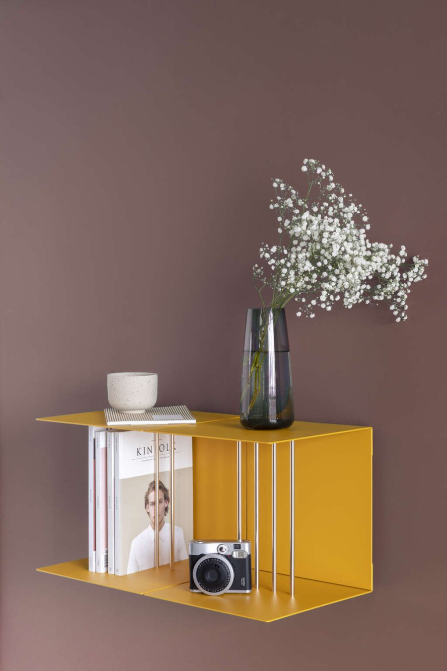 UMAGE Teaser Hylde 30x30 cm, Saffron Yellow