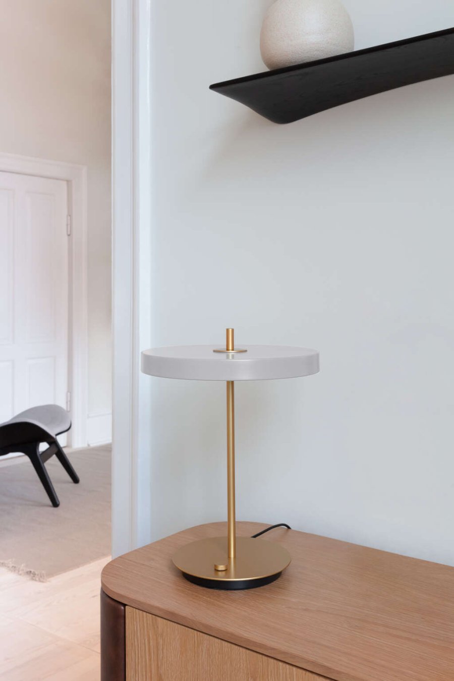 UMAGE Flow Hylde 98 cm, Sortbejdset Ask