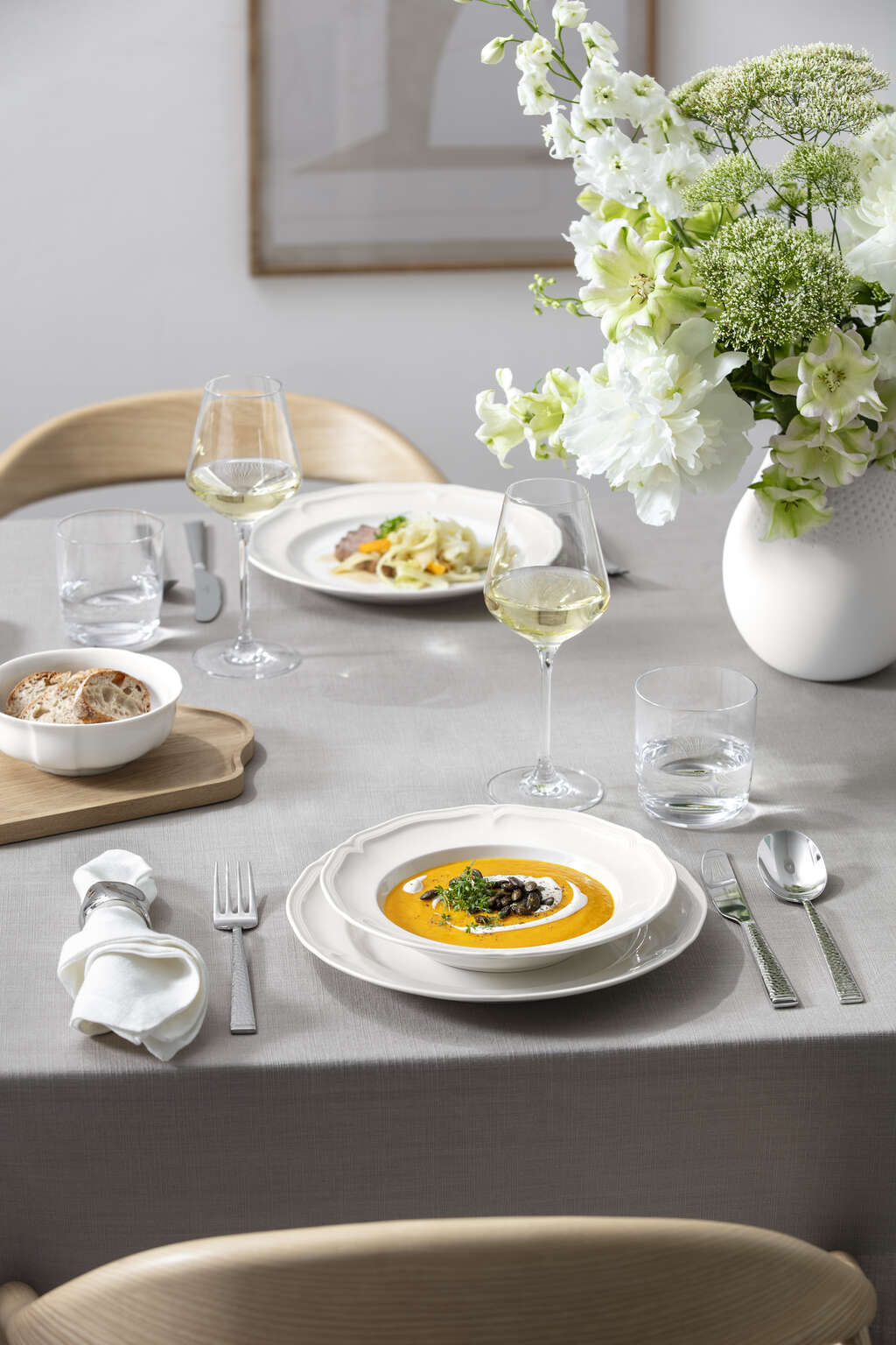Villeroy & Boch Manoir Suppenteller 23cm, Weiß