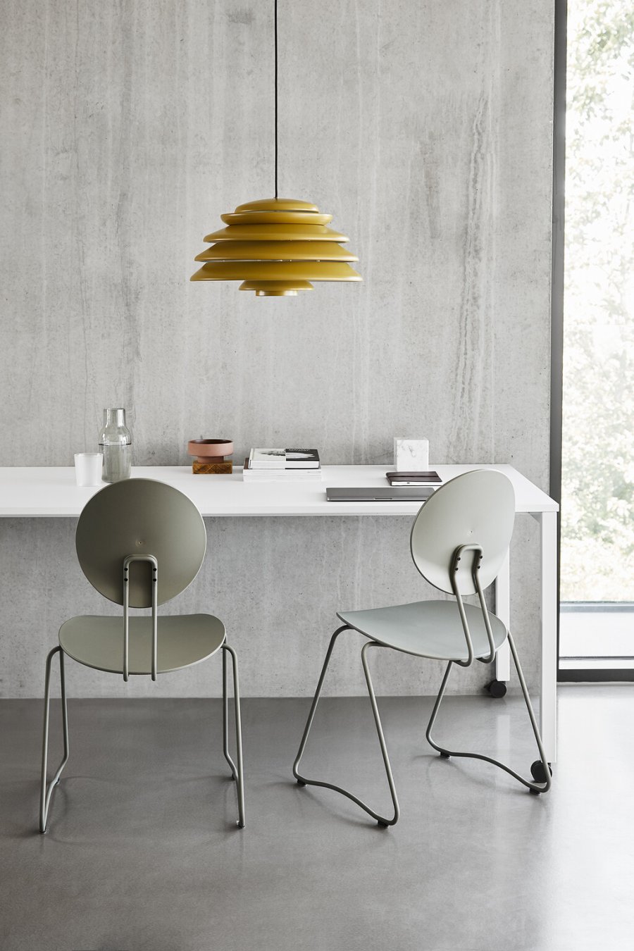 Verpan Hive Pendel 48 cm, Yellow