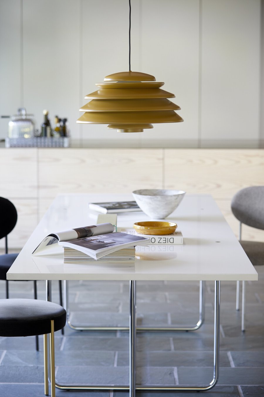 Verpan Hive Pendel 48 cm, Yellow