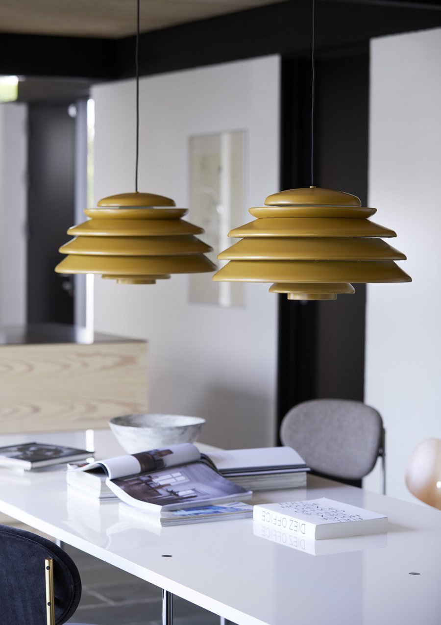 Verpan Hive Pendel 48 cm, Yellow