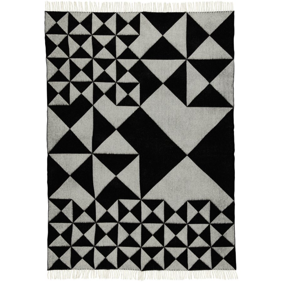 Verpan Mirror Plaid 130x190 cm, Black
