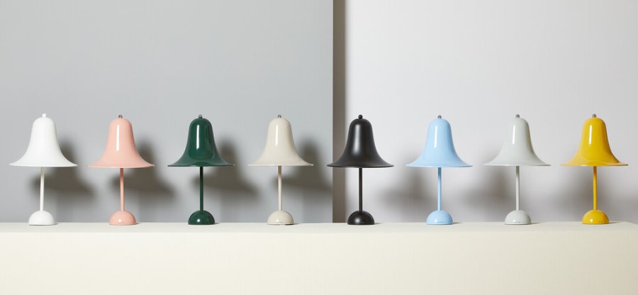Verpan Pantop Bordlampe H38 cm, Matt Black