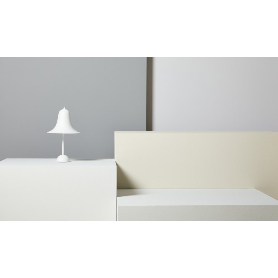 Verpan Pantop Tischlampe H38 cm, Matt White