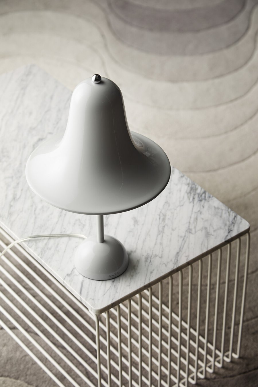 Verpan Pantop Bordlampe H38 cm, Mint Grey