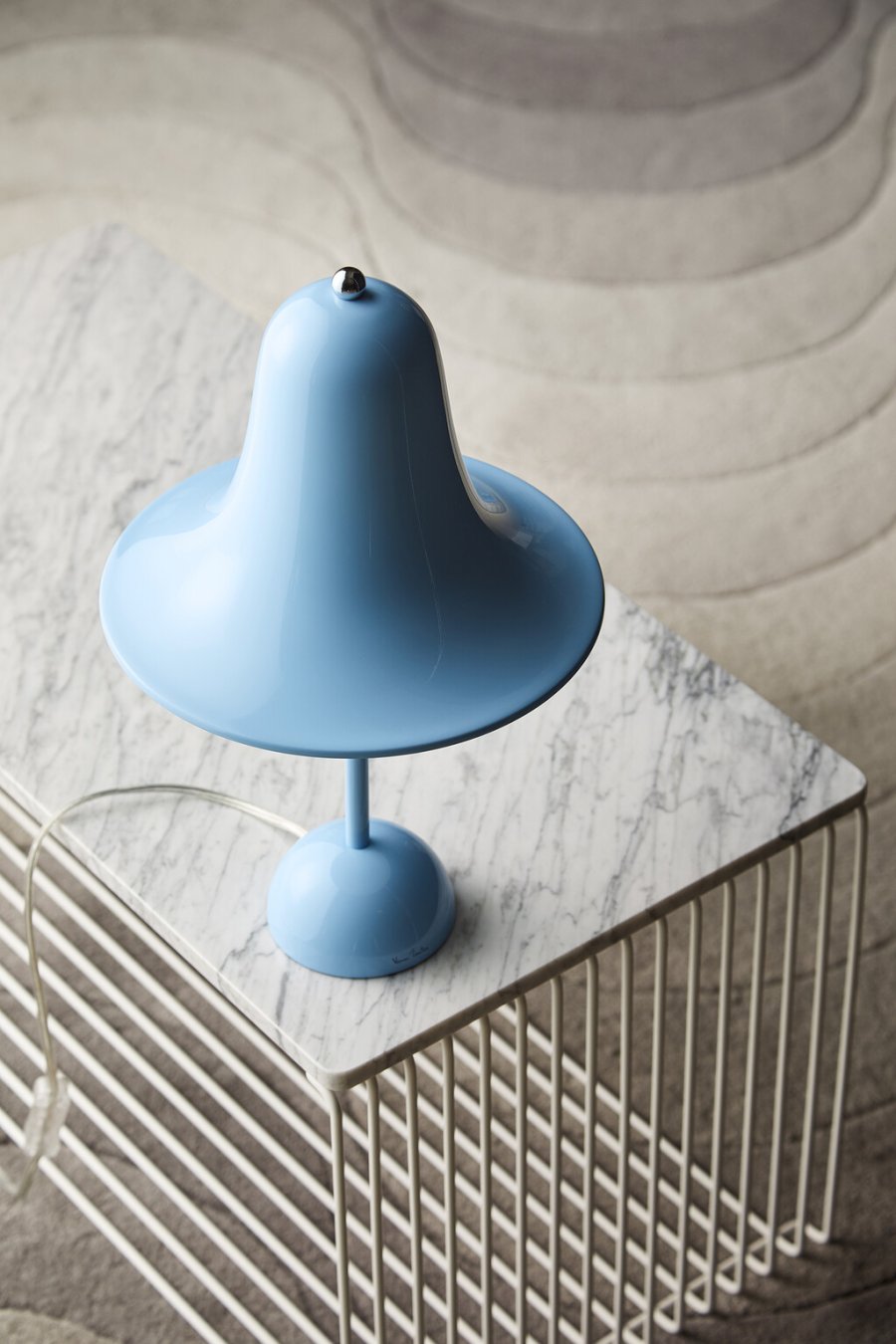 Verpan Pantop Bordlampe H38 cm, Light Blue