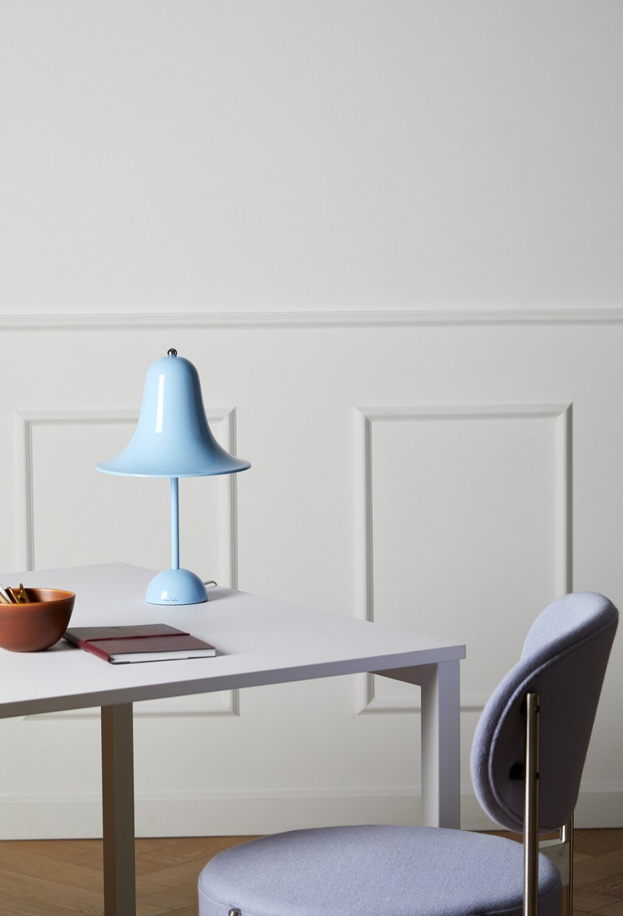 Verpan Pantop Bordlampe H38 cm, Light Blue