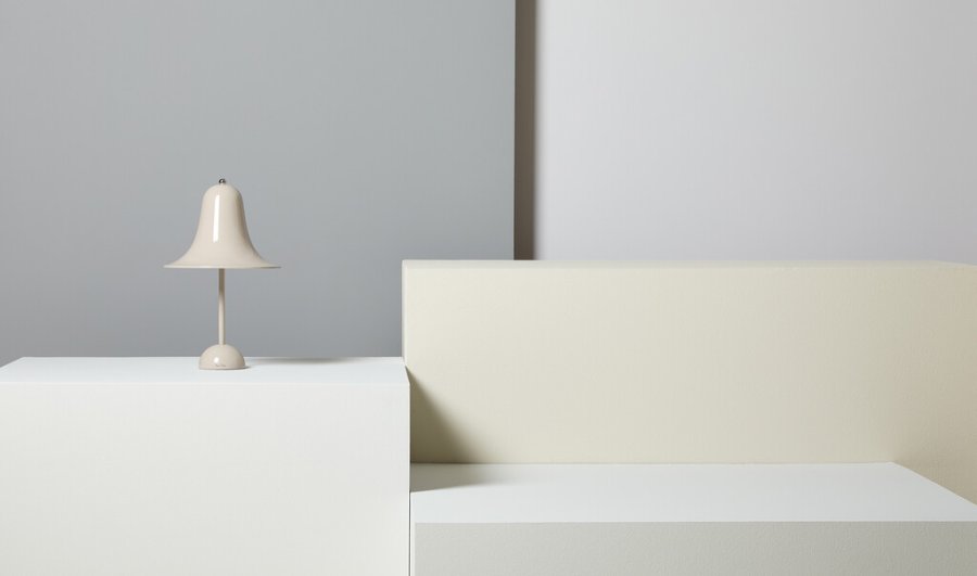 Verpan Pantop Bordlampe H38 cm, Grey Sand