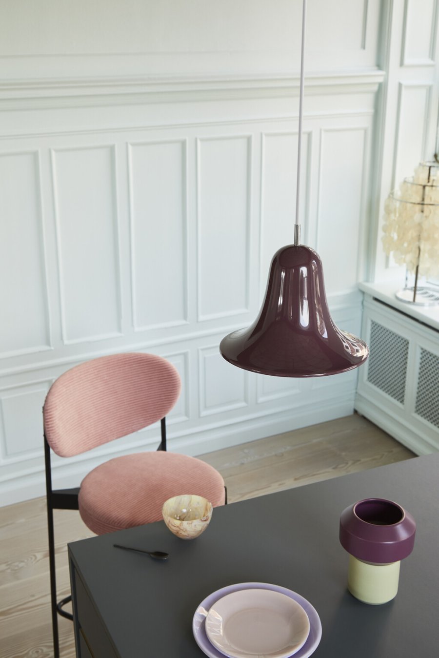 Verpan Pantop Pendel 23 cm, Burgundy