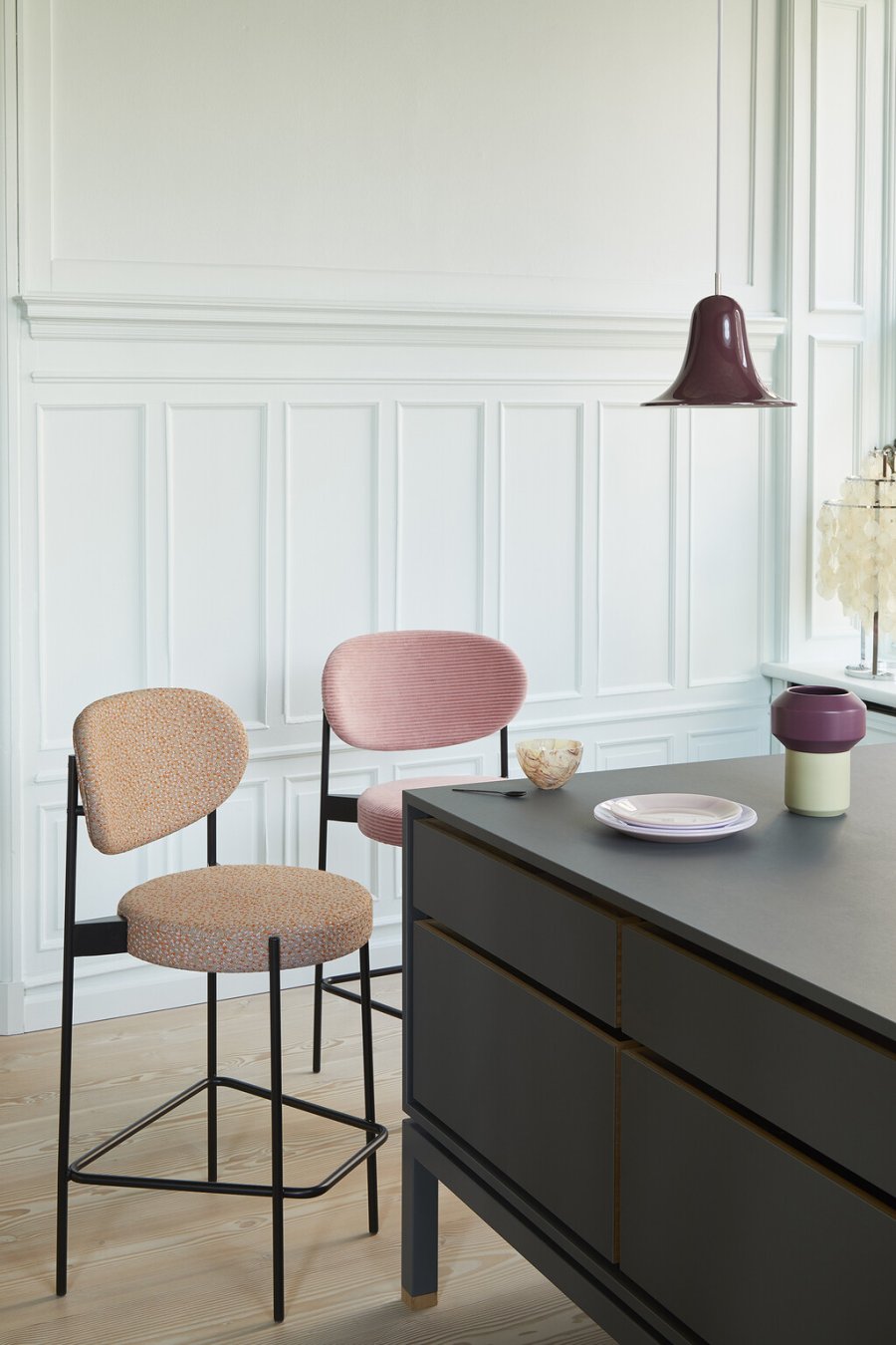Verpan Pantop Pendel 23 cm, Burgundy