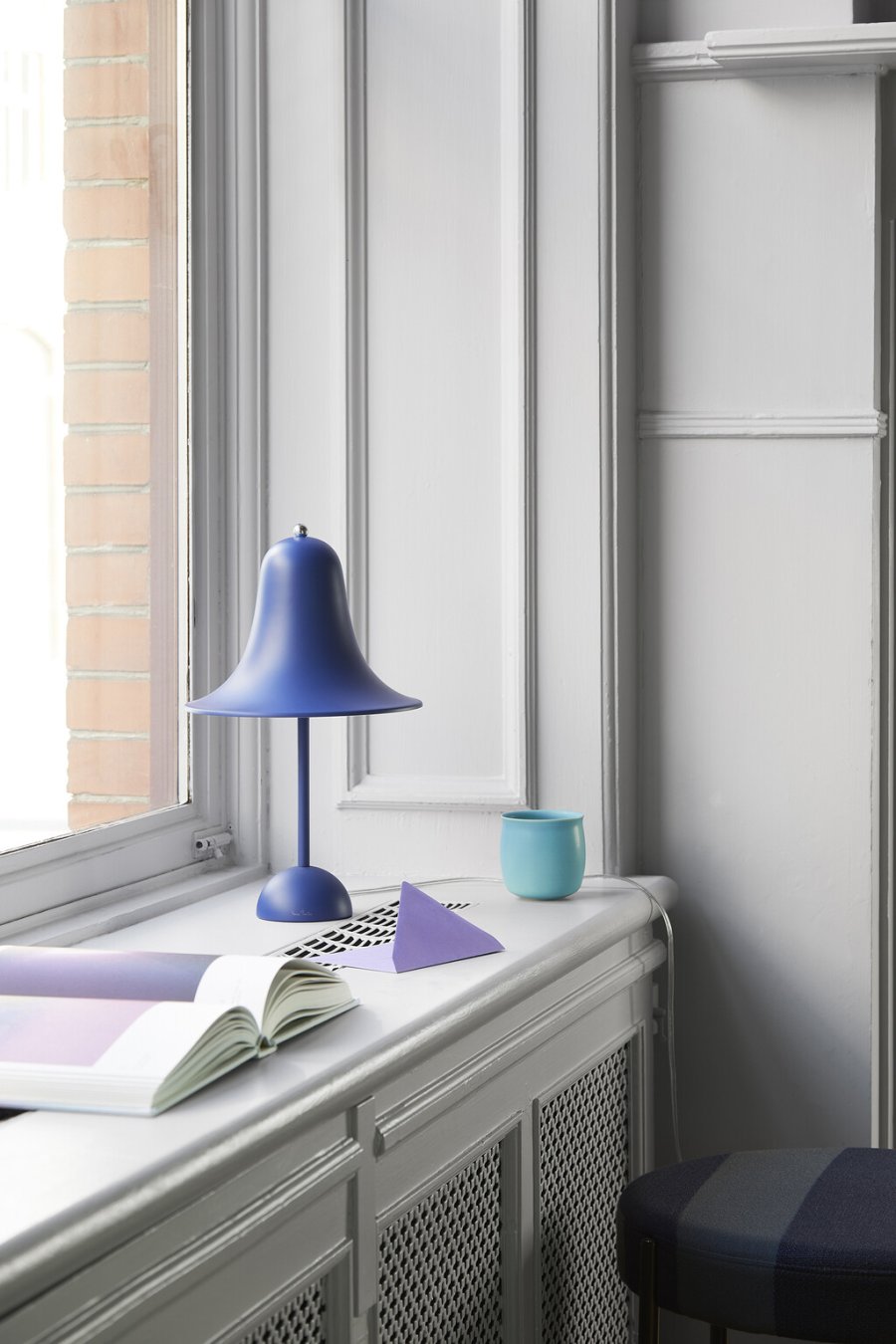 Verpan Pantop Bordlampe H38 cm, Matt Classic Blue