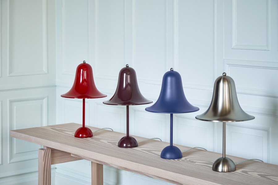 Verpan Pantop Bordlampe H38 cm, Matt Classic Blue