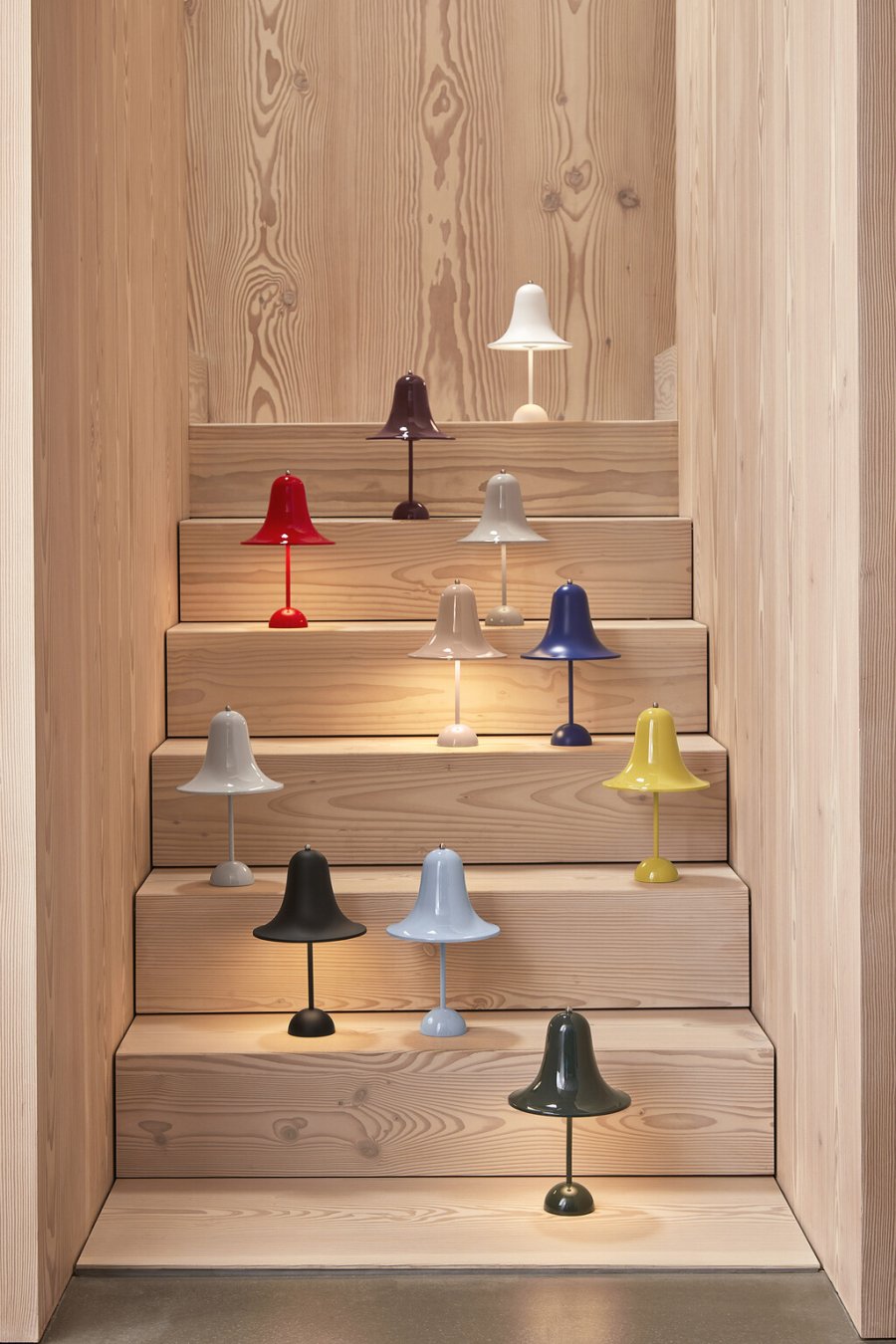 Verpan Pantop Transportabel Bordlampe H30 cm, Grey Sand