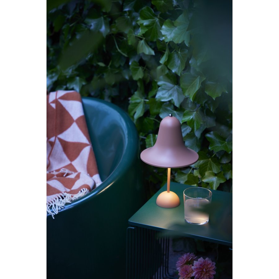 Verpan Pantop Tragbare Tischlampe H30 cm, Matt Terracotta