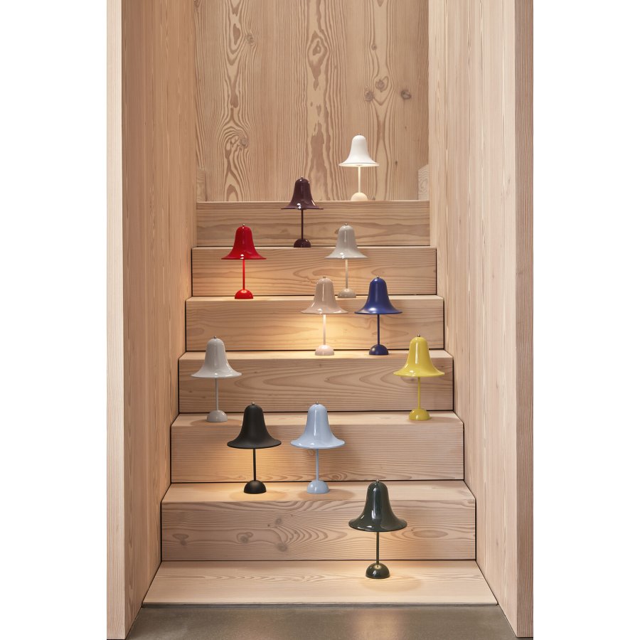 Verpan Pantop Tragbare Tischlampe H30 cm, Matt Terracotta