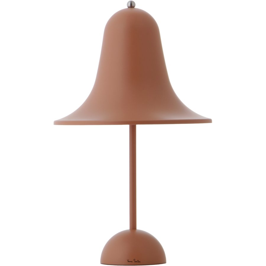 Verpan Pantop Tragbare Tischlampe H30 cm, Matt Terracotta