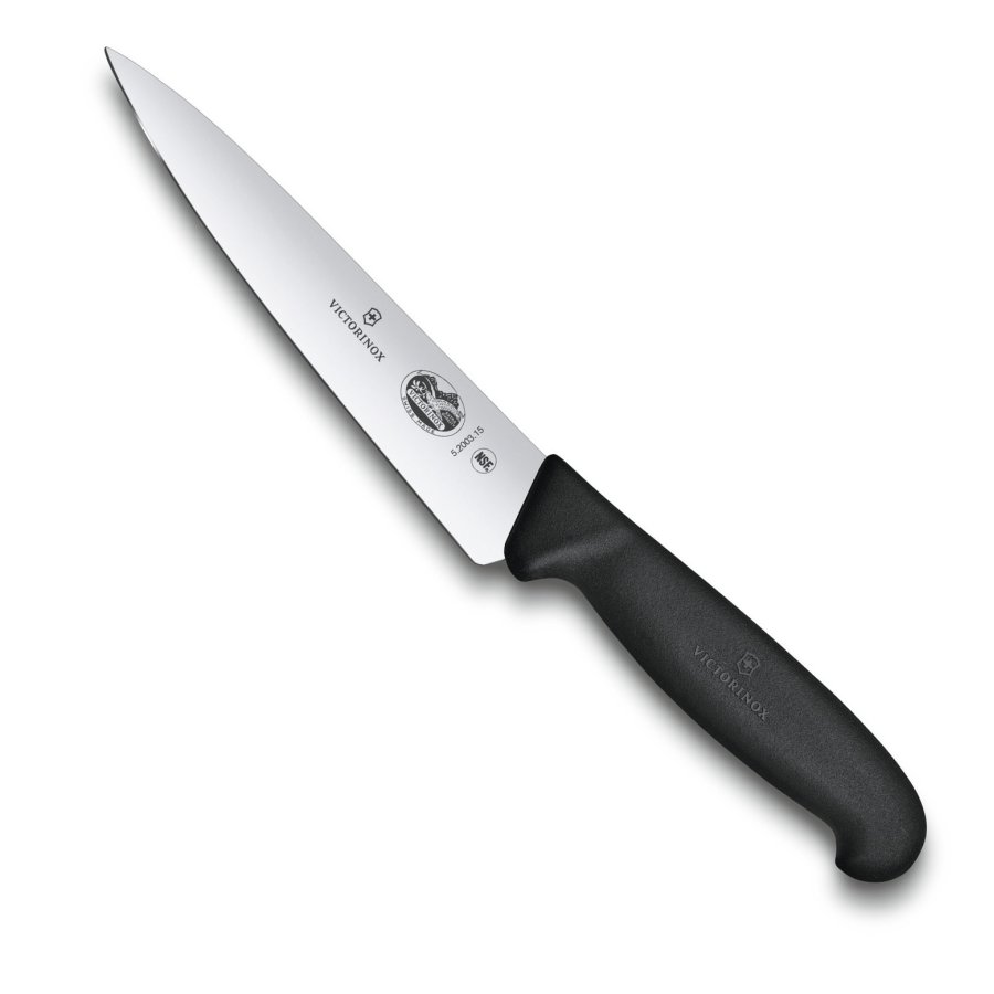 Victorinox Fibrox Kokkekniv 15 cm, Sort