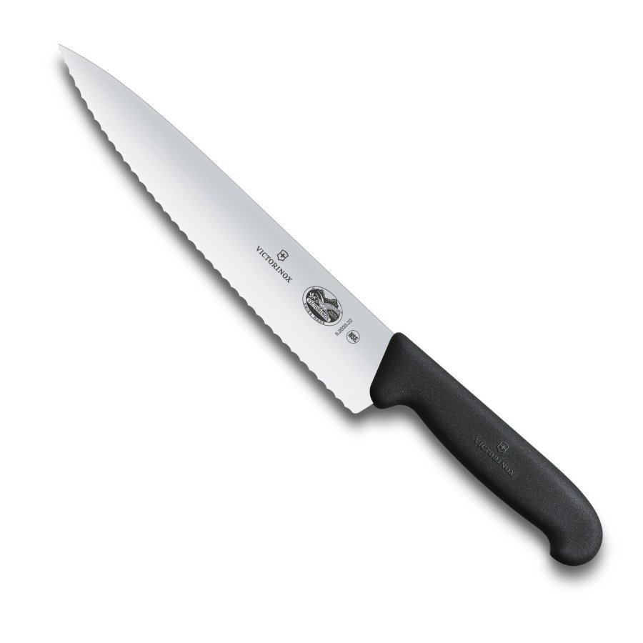 Victorinox Fibrox Kokkekniv m. Fiberblge 22 cm, Sort