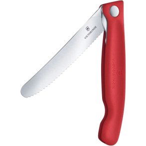 Victorinox Swiss Classic Foldbarkniv m. B�lgesk�r 11 cm, R�d